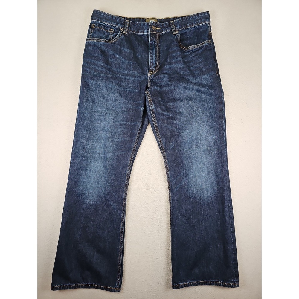 Timberland Wide Leg Jeans Men's 36x30 Blue Dark Wash Denim Style 1561J